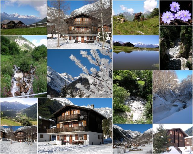 Collage - Chalet Wisi und Umgebung